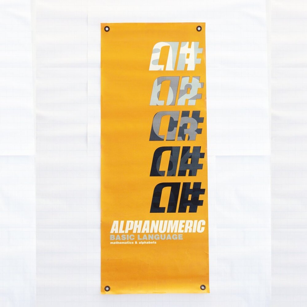 Alphanumeric Official Promo Vinyl Banner Deadstock VTG Vintage Skate Skateboard